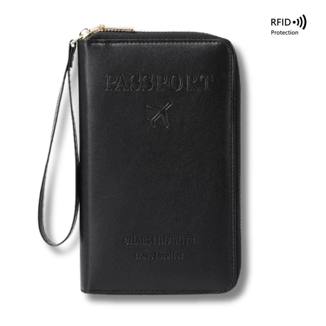 Carteira Porta-Passaporte RFID para Viagens - TravelGuard