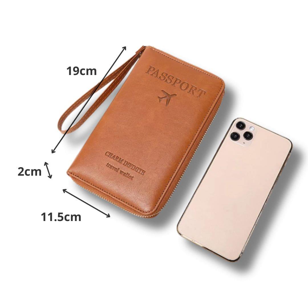 Carteira Porta-Passaporte RFID para Viagens - TravelGuard