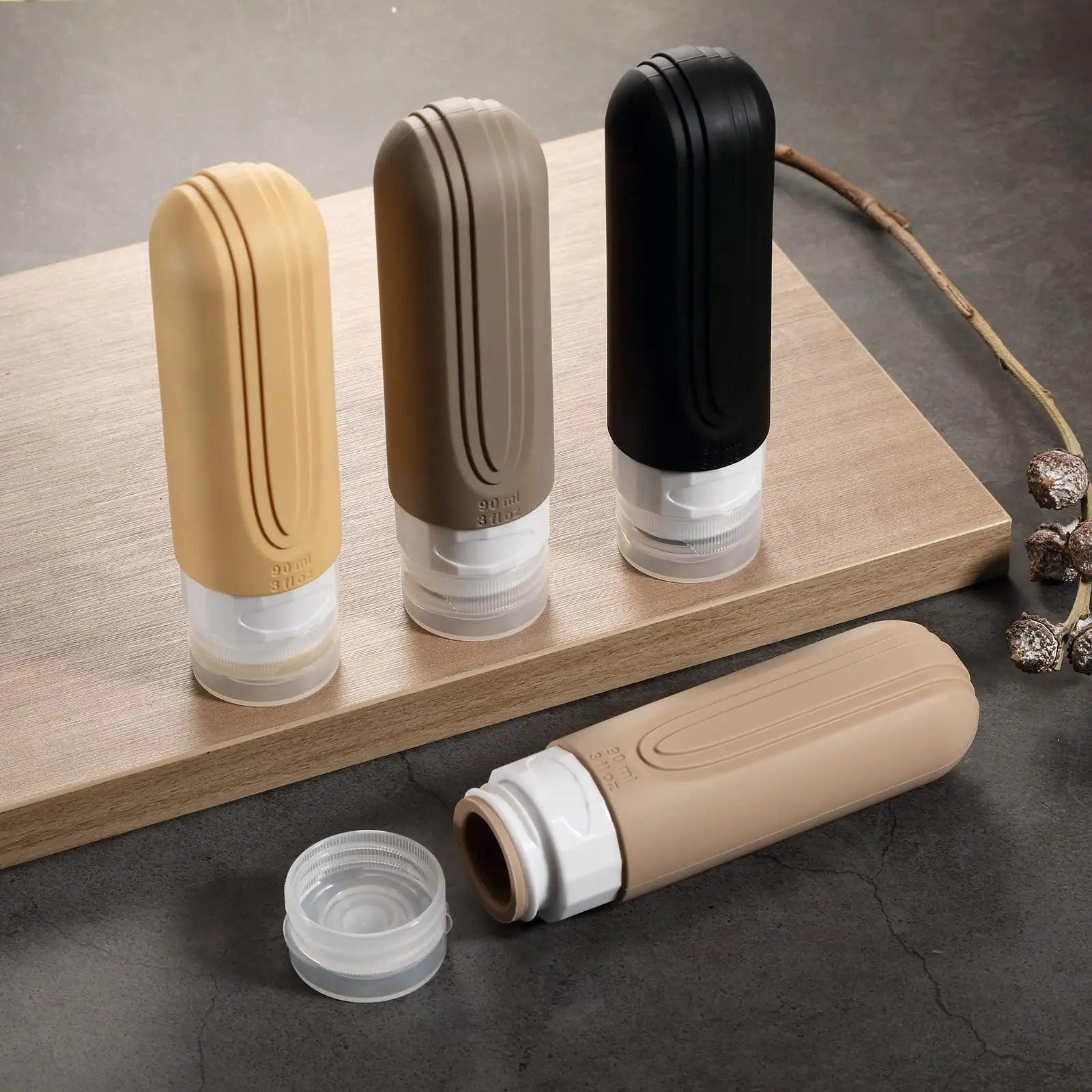 Kit de Frascos de Viagem à Prova de Vazamento Pack & Wash