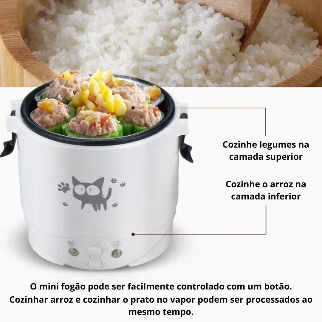 Mini Panela de Arroz Portátil 12v