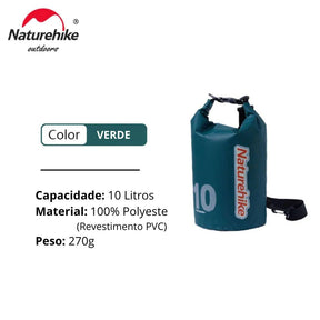 Mochila Saco Impermeável - Naturehike - Loja O Mundo e Elas