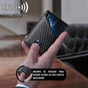 Carteira Minimalista Masculina com Proteção RFID - UrbanFold
