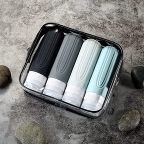 Kit de Frascos de Viagem à Prova de Vazamento  Pack & Wash